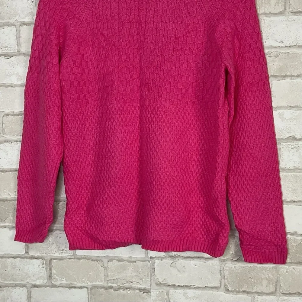 Talbots Lambswool Blend Pink Knit Sweater Size M